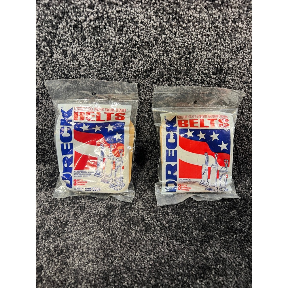 NOS Brand New ORECK Upright Vacuum Cleaner Belts 030-0604 Pack of 6